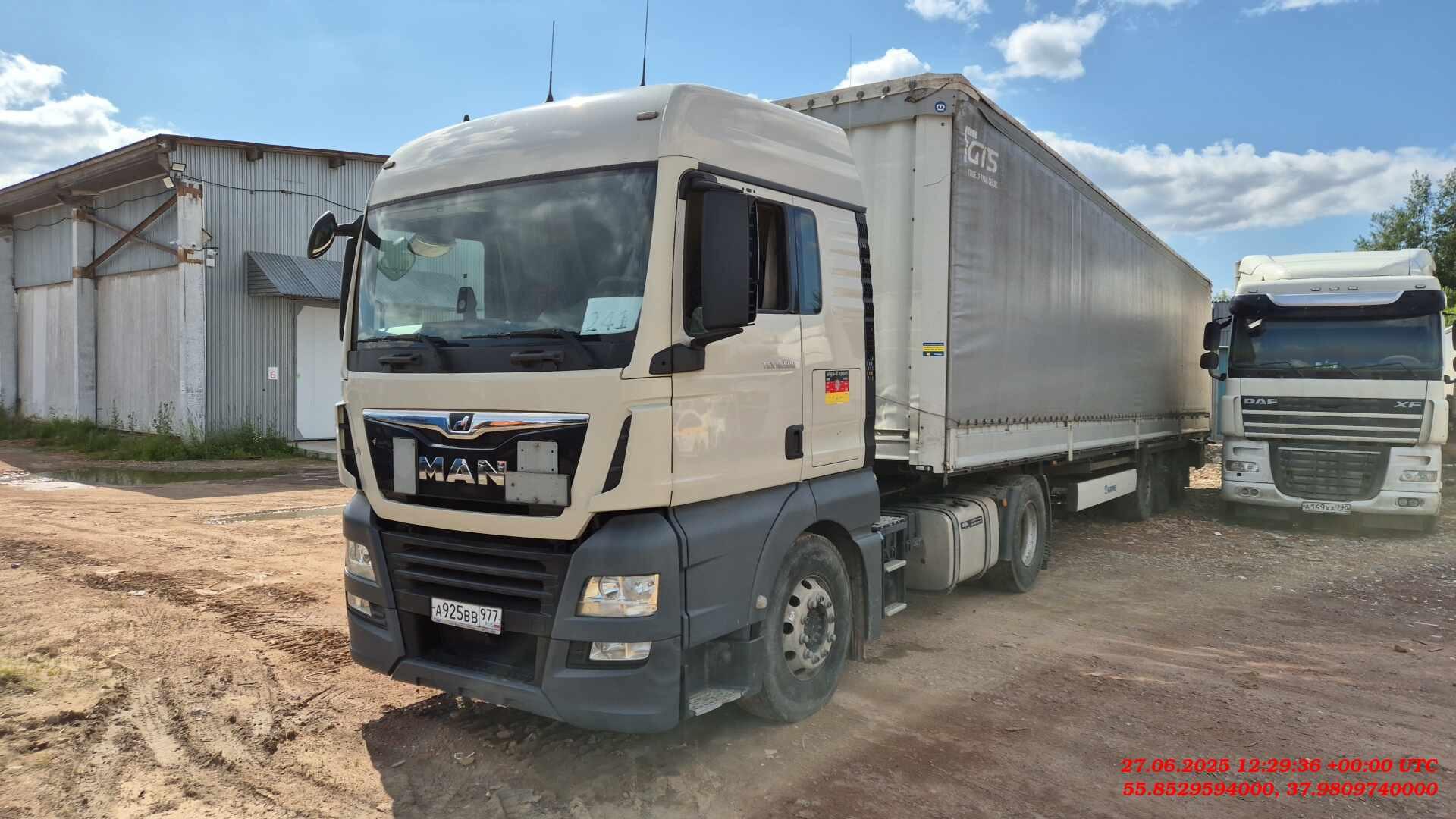 MAN TGX 18.500 4X2 BLS — Б/У, 2019 г. (Москва, 614802 км)