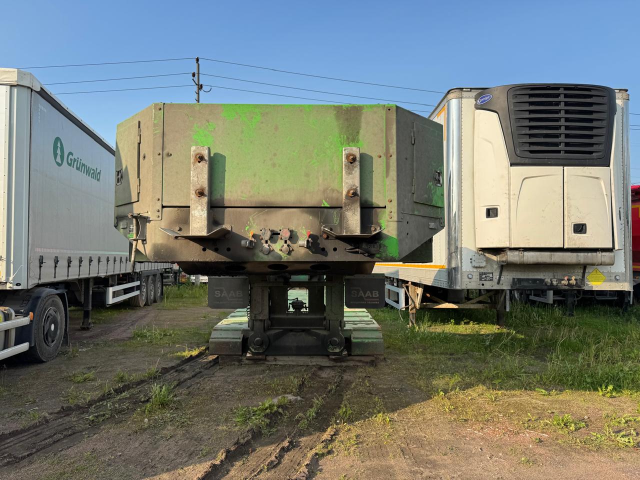 ПКФ СААБ 9893 Полуприцеп тяжеловоз 3 оси 9893-0000040-05 — Б/У, 2024 г.