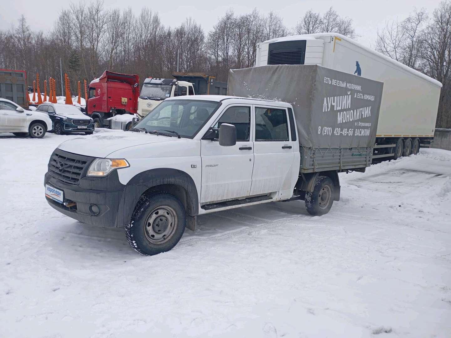 УАЗ (Ульяновский автомобильный завод, ООО) Профи однорядная кабина — Б/У, 2023 г. (Петрозаводск, 41453 км)