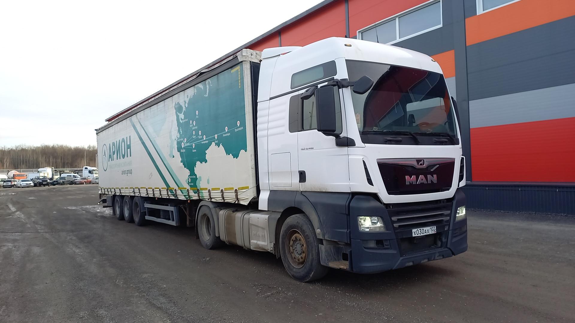 MAN TGX 18.460 4X2 BLS — Б/У, 2017 г. (Уфа, 913709 км)