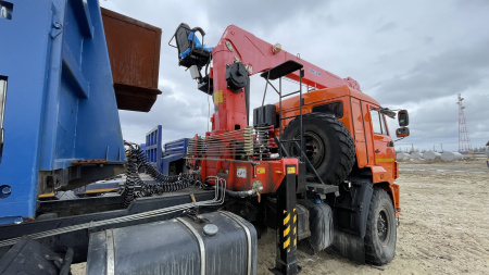 КАМАЗ 43118 6x6 Седельный тягач с КМУ Kanglim KS1256 — Б/У, 2024 г.