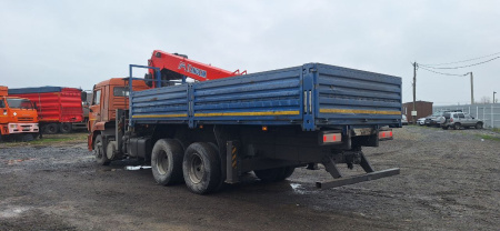 КАМАЗ 65115 6x4 Бортовой с КМУ Kanglim KS 1256 — Б/У, 2023 г.