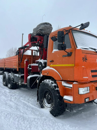 Агропромсервис 4382 на шасси КамАЗ 43118 6x6 Бортовой с КМУ 438240-02 — Б/У, 2023 г.