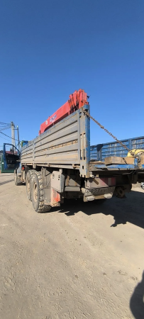 Ural NEXT 4320 6x6 Бортовой с КМУ 483B-20 — Б/У, 2018 г.