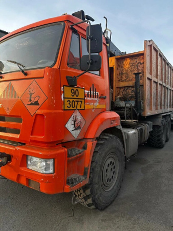 Исмиль 7808 на шасси КамАЗ 43118 6x6 Ломовоз с КМУ 780810 — Б/У, 2019 г.