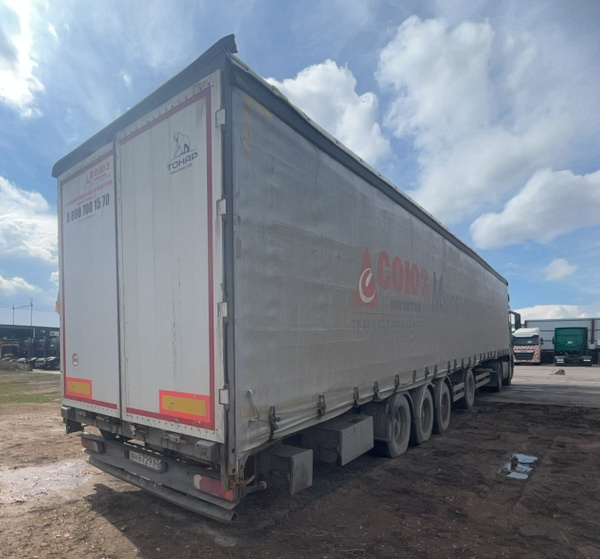 ТОНАР 97882 Полуприцеп шторный — Б/У, 2020 г.