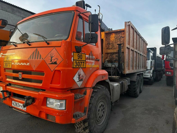 Исмиль 7808 на шасси КамАЗ 43118 6x6 Ломовоз с КМУ 780810 — Б/У, 2019 г.