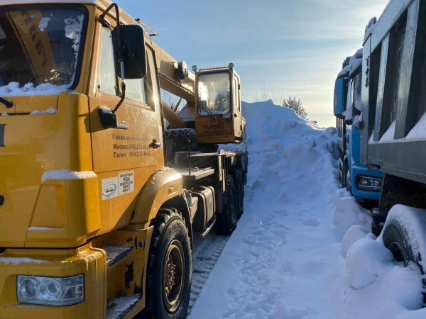 Галичский автокрановый завод (ГАКЗ) КС-55713 на шасси КамАЗ 43118 6x6 Автокран КС-55713-5 — Б/У, 2016 г.