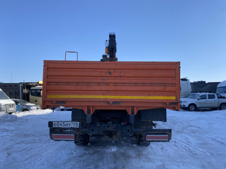 Кран центр "КАМАЗ" 659100 на шасси КамАЗ 43118 6x6 Бортовой с КМУ — Б/У, 2022 г.