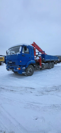 Агропромсервис 4382 на шасси КамАЗ 65117 6x4 Бортовой с КМУ 438210-Е2 — Б/У, 2023 г.