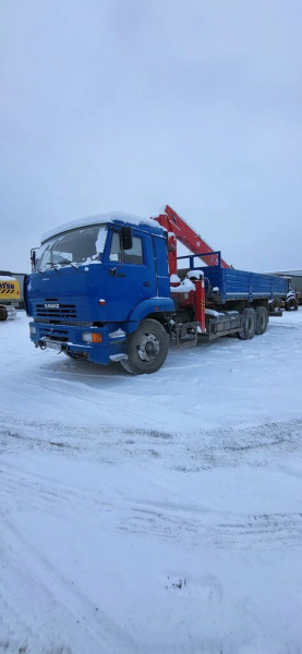 Агропромсервис 4382 на шасси КамАЗ 65117 6x4 Бортовой с КМУ 438210-Е2 — Б/У, 2023 г.