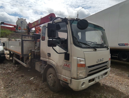 JAC SMA505 на шасси JAC N90 Бортовой с КМУ — Б/У, 2023 г.