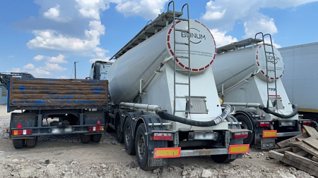 BONUM 914231 Полуприцеп цистерна для сыпучих грузов — Б/У, 2024 г.