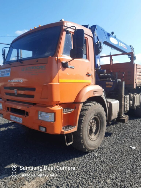 Агропромсервис 4382 на шасси КамАЗ 43118 6x6 Бортовой с КМУ 438240-02 — Б/У, 2022 г.