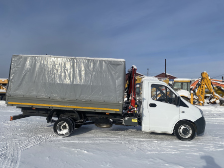 GAZ GAZELLE NEXT Бортовой с КМУ 2784BB — Б/У, 2024 г.