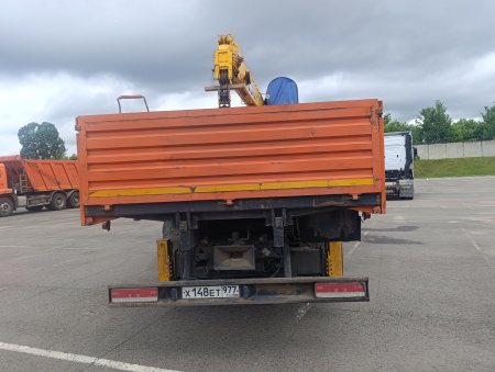 КамАЗ 65115 6x4 Бортовой с КМУ 732450 — Б/У, 2022 г.
