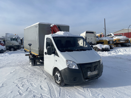GAZ GAZELLE NEXT Бортовой с КМУ 2784BB — Б/У, 2024 г.
