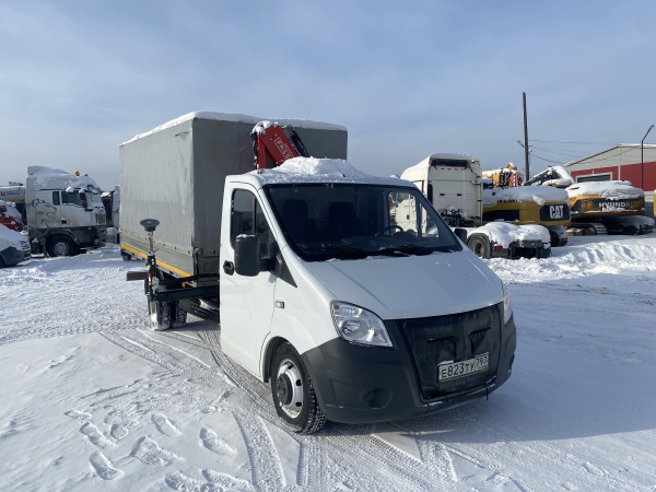 GAZ GAZELLE NEXT Бортовой с КМУ 2784BB — Б/У, 2024 г.