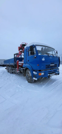 Агропромсервис 4382 на шасси КамАЗ 65117 6x4 Бортовой с КМУ 438210-Е2 — Б/У, 2023 г.