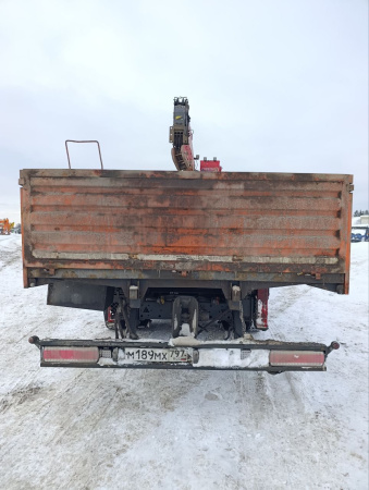 АвтоСтар 6896 на шасси КамАЗ 65115 6x4 Бортовой с КМУ 689642 — Б/У, 2022 г.