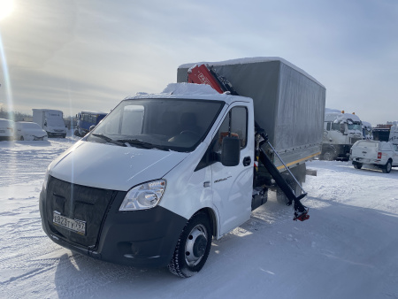 GAZ GAZELLE NEXT Бортовой с КМУ 2784BB — Б/У, 2024 г.