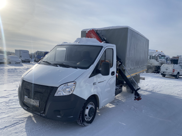 GAZ GAZELLE NEXT Бортовой с КМУ 2784BB — Б/У, 2024 г.