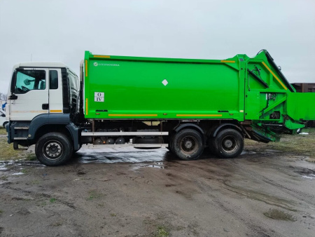 Завод специальной техники GPM на шасси MAN TGS 6x4 Мусоровоз GPM IV 22H25P — Б/У, 2018 г.