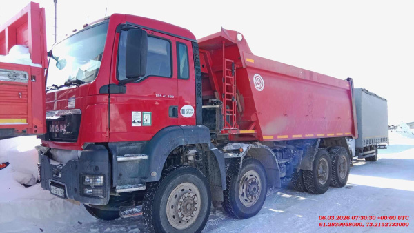 MAN TGS 41.480 8x8 BB-WW — Б/У, 2015 г. (Сургут, 630000 км)