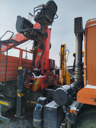 Коммерческие грузовики K3B на шасси КамАЗ 65115 6x4 Бортовой с КМУ 4377B3-10 — Б/У, 2023 г.