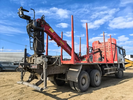 Shacman (Shaanxi) SX 6x6 Сортиментовоз с КМУ 3258А3 — Б/У, 2024 г.