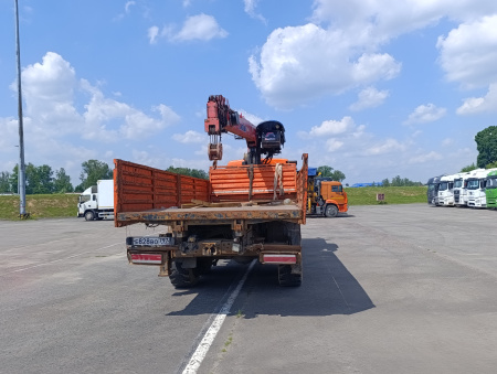 Строительные подъемные машины (СПМ) 732407 на шасси КамАЗ 43118 6x6 Бортовой с КМУ — Б/У, 2022 г.