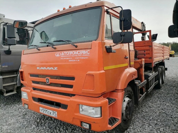 Агропромсервис 4382 на шасси КамАЗ 65115 6x4 Бортовой с КМУ 438230 — Б/У, 2022 г.