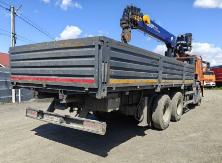 КАМАЗ 65115 6x4 Бортовой с КМУ DongYang 1956 ACE — Б/У, 2022 г.