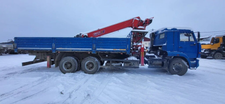 Агропромсервис 4382 на шасси КамАЗ 65117 6x4 Бортовой с КМУ 438210-Е2 — Б/У, 2023 г.