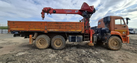 Агропромсервис 4382 на шасси КамАЗ 43118 6x6 Бортовой с КМУ 438240-02 — Б/У, 2022 г.