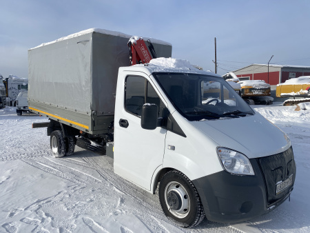 GAZ GAZELLE NEXT Бортовой с КМУ 2784BB — Б/У, 2024 г.