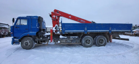 Агропромсервис 4382 на шасси КамАЗ 65117 6x4 Бортовой с КМУ 438210-Е2 — Б/У, 2023 г.