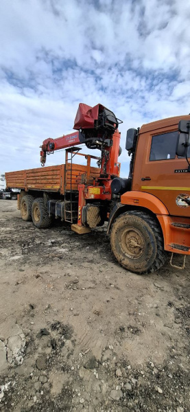 Агропромсервис 4382 на шасси КамАЗ 43118 6x6 Бортовой с КМУ 438240-02 — Б/У, 2022 г.