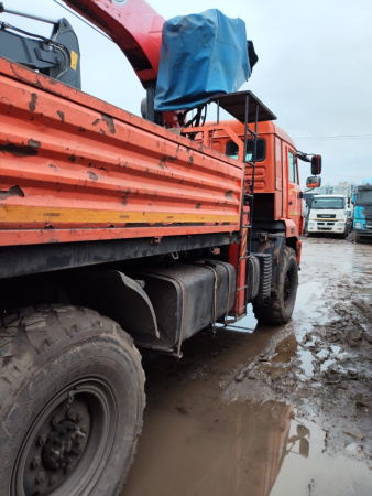 КамАЗ 43118 6x6 Бортовой с КМУ 41K00G-LA — Б/У, 2022 г.