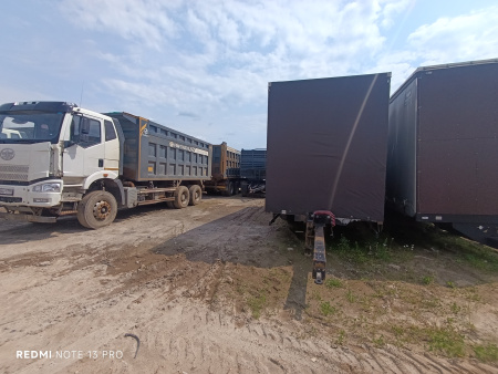 Камский завод Трансмаш 870610 Прицеп шторно-бортовой — Б/У, 2019 г.