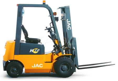 Дизельный вилочный погрузчик JAC CPCD 10 вид сбоку