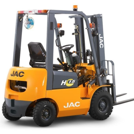 Дизельный вилочный погрузчик JAC CPCD 10 вид сзади