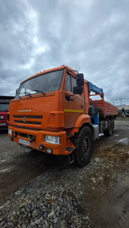 КамАЗ 43118 6x6 Бортовой с КМУ 438240-02 — Б/У, 2022 г.
