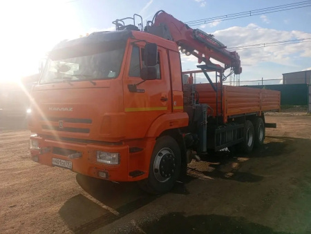 КамАЗ 65115 6x4 Бортовой с КМУ 4303A4-10 — Б/У, 2025 г.