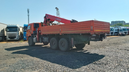 КАМАЗ 43118 6x6 Бортовой с КМУ HORYONG HRS216 — Б/У, 2023 г.