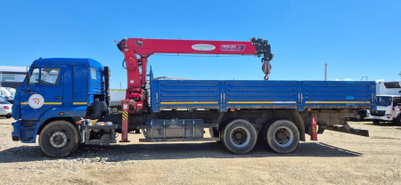 КамАЗ 65117 6x4 Бортовой с КМУ 438210 — Б/У, 2023 г.