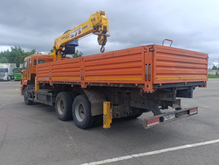 КамАЗ 65115 6x4 Бортовой с КМУ 732450 — Б/У, 2022 г.