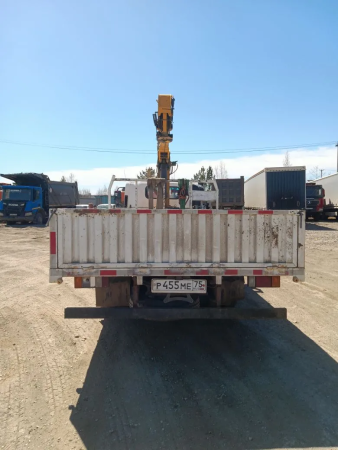 Isuzu ELF 8.3 Бортовой с КМУ ELF KV100 — Б/У, 2024 г.