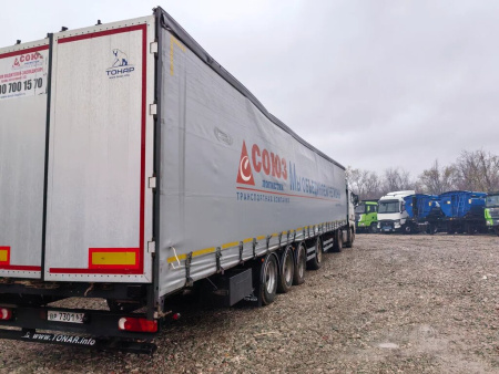 Тонар 97882 Полуприцеп шторный — Б/У, 2020 г.