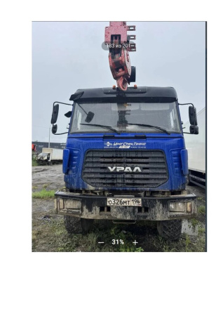 УралСпецТранс 5453 на шасси Ural 44202 6x6 Седельный тягач с КМУ 545354-02 — Б/У, 2022 г.